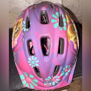 Kids Purple & Pink Floral Helmet